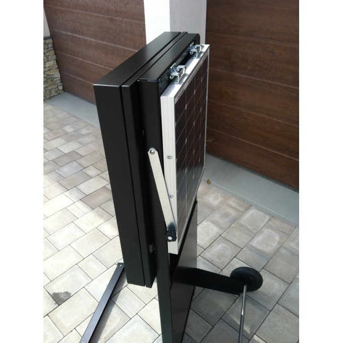 Panou avertizare viteza - solar - cu platforma transport